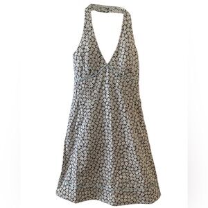 Robin Jordan Adjustable Neck Strap Halter Dress Floral Print Women's Size 4